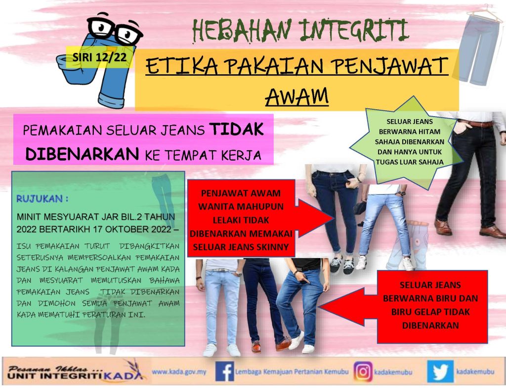 Siri 12 jeans tidak dibenarkan