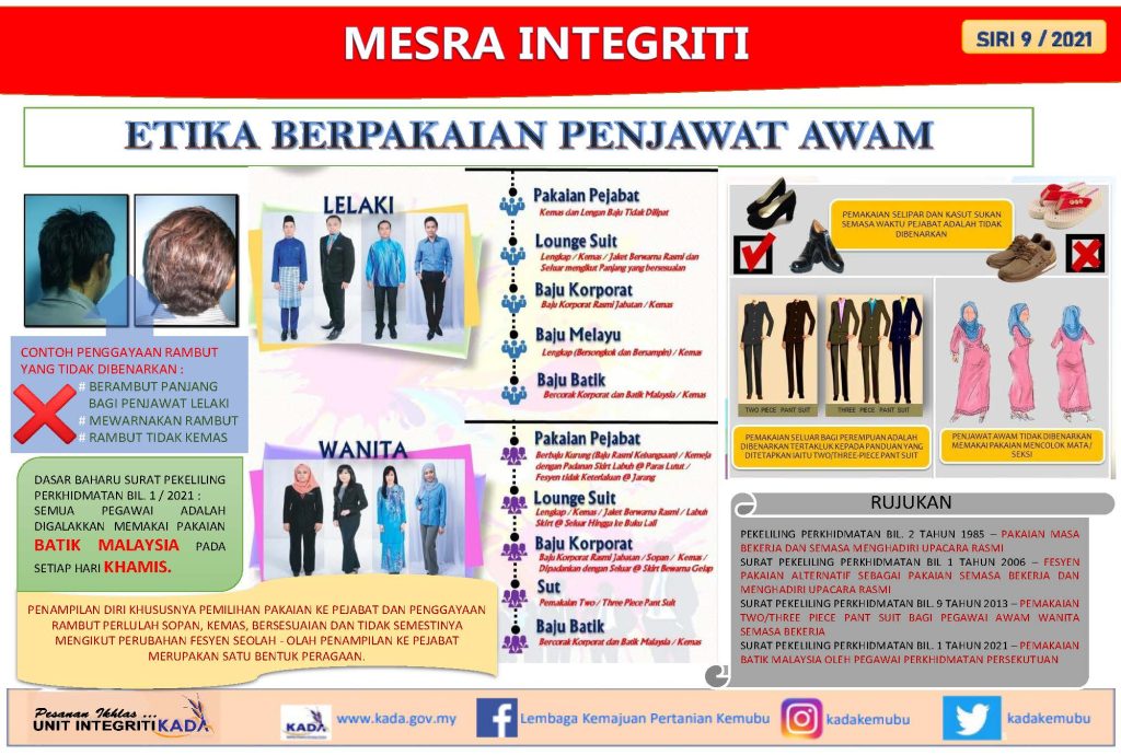 Siri 9 etika berpakaian penjawat awam